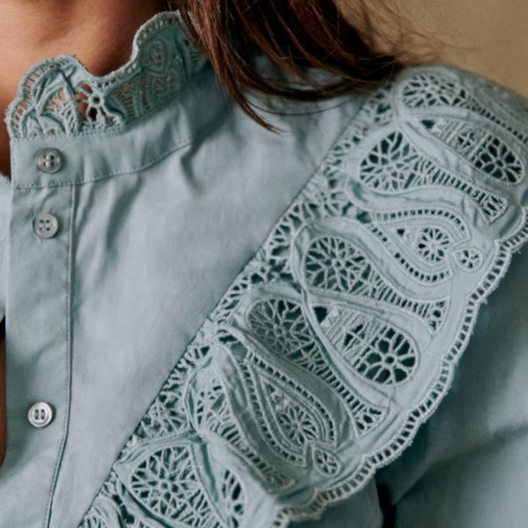 Sezane Desiree Blouse 40/8 - Picture 4 of 6